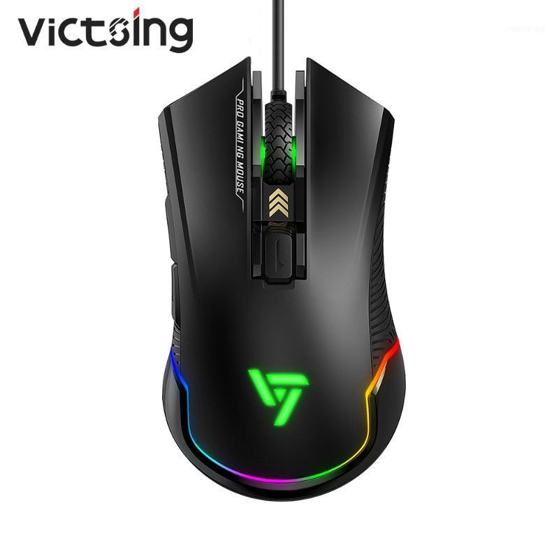 

VicTsing PC109 Gaming Mouse Wired PC Gamer Mouse 7250 DPI 6 Buttons Optical Mice Ergonomic Design With Side Buttons RGB Backlit1