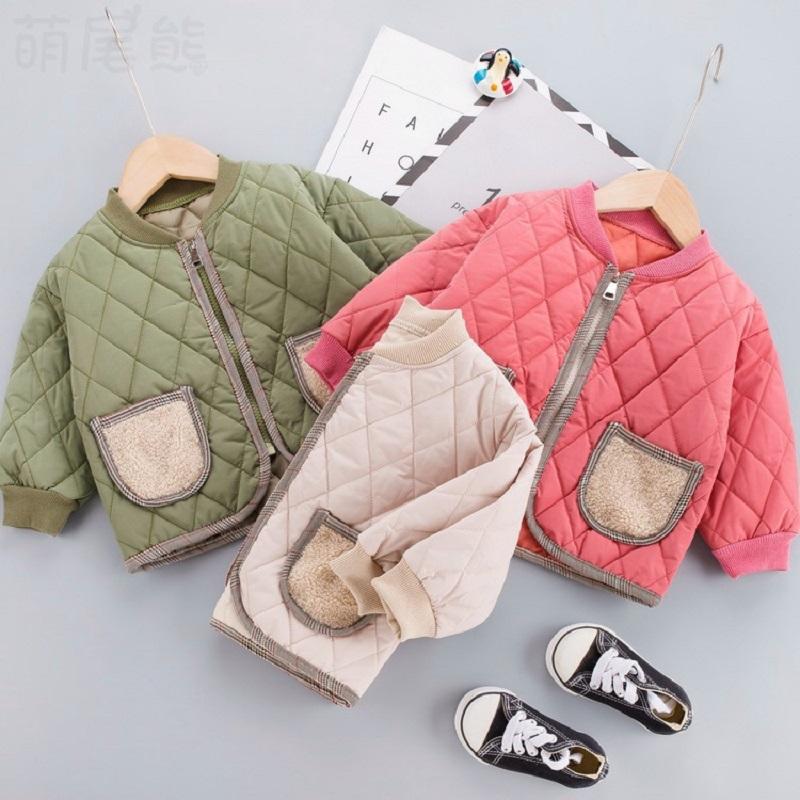 

2021 autumn and winter cotton jacket new style Korean children kids kids down cotton jacket boys and girls clothes, As picture