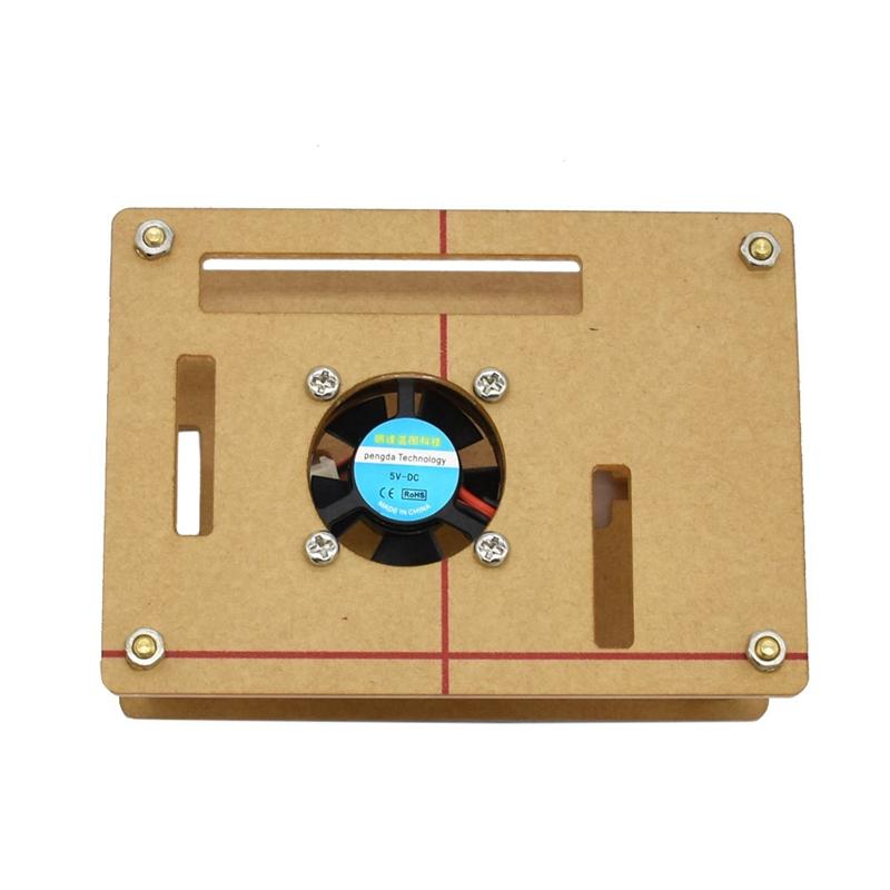 

Acrylic Case for Raspberry Pi 4 Model B and Raspberry Pi 3 Model B+with Cooling Fan and Heatsinks for