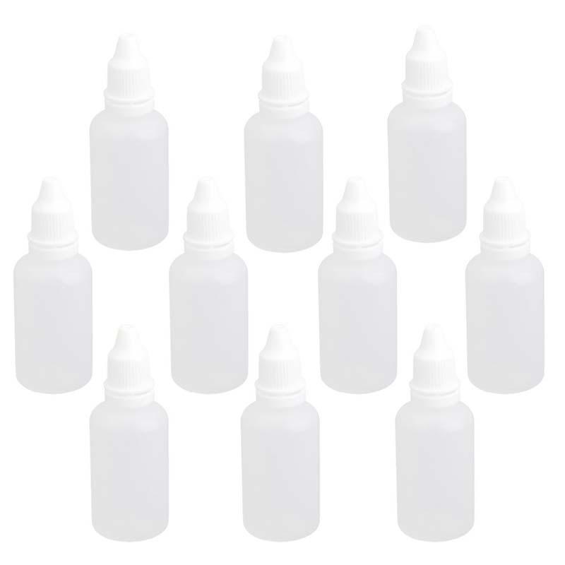 

10pcs 30ml Plastic Vacuum Flasks Pressure Dropper for eyedrops Laboratory Liquid White