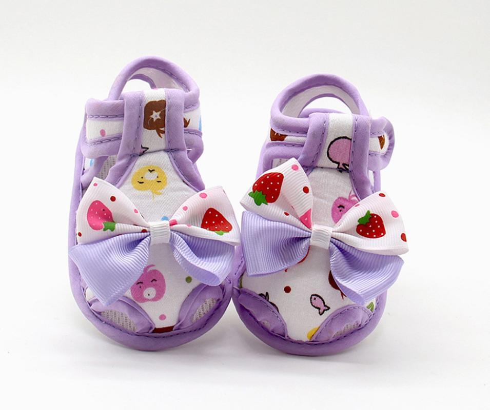 

TELOTUNY baby shoes Newborn Baby Girls Summer Bow Soft Sole princess Shoes Print Anti-slip Toddler casual 2020apr201, Pink
