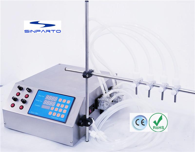 

2021 new digital control liquid filling equipment for small business peristaltic pump filling machine 0.5-500ml/min with 4 heads
