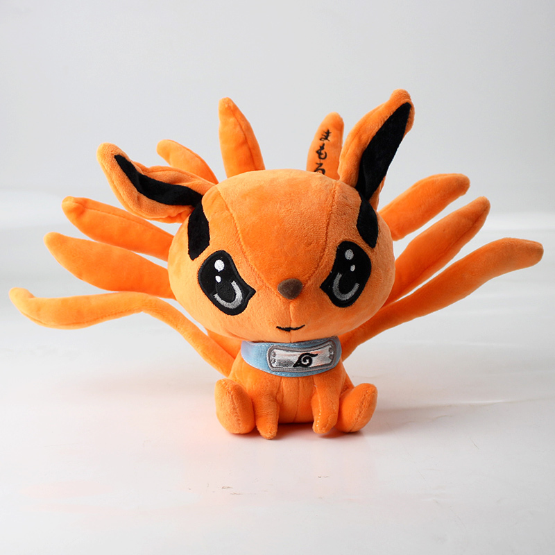 

17cm Naruto Shippuden Plush Toy Kurama Kyuubi Nine Tales Fox Soft Stuffed Doll LJ200808