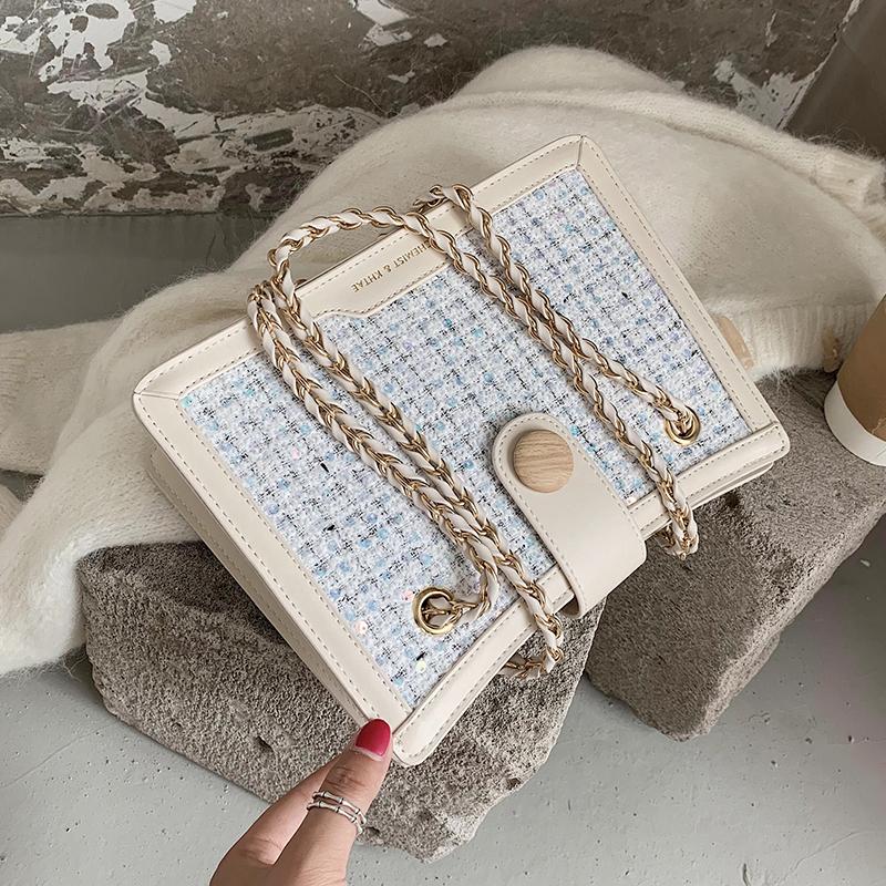 

2021 Large PU Leather Hand Bags For 2021 Elegant Shoulder Handbags Female Travel Totes Lady Chain Designer Bag, Black