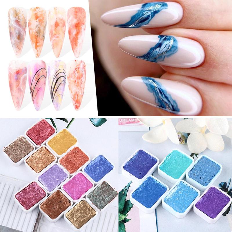 

Nail Art Glitter Mirror Chameleon Powder Sparkly Chrome Glitter Rub Pigment Powder For Nail Design Manicure Mirror
