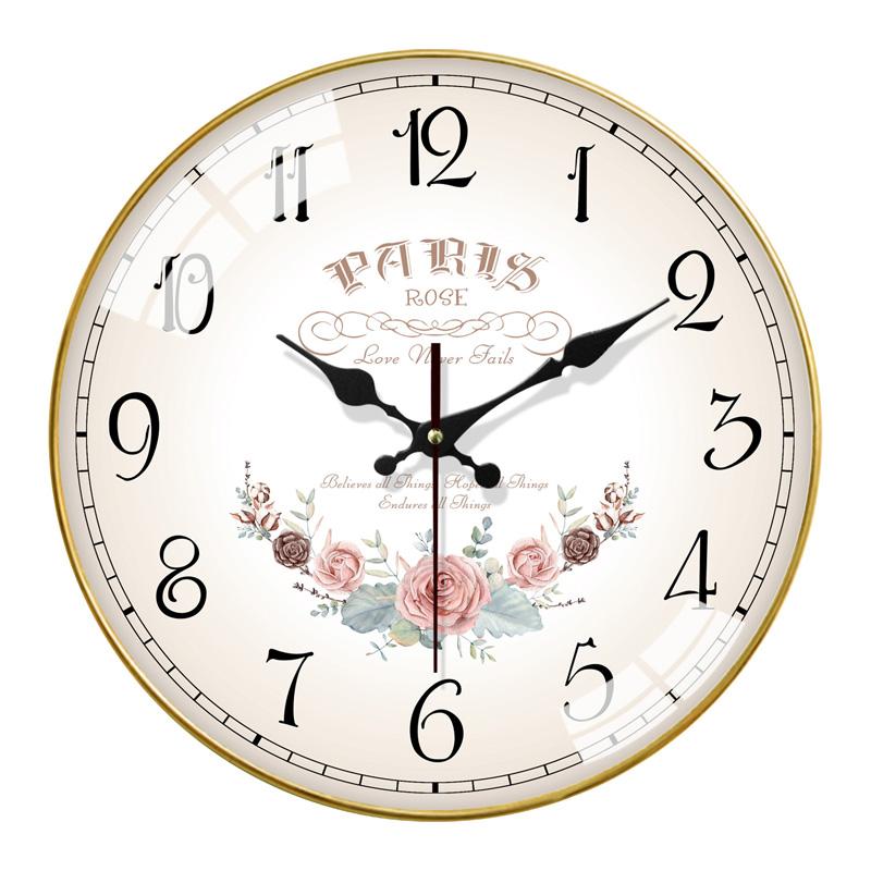 

Kitchen Flower Wall Clock Hands Digital Luxury Gold Nordic Wall Clock Modern Design Reloj Pared Grande Silent Watches EA60WC