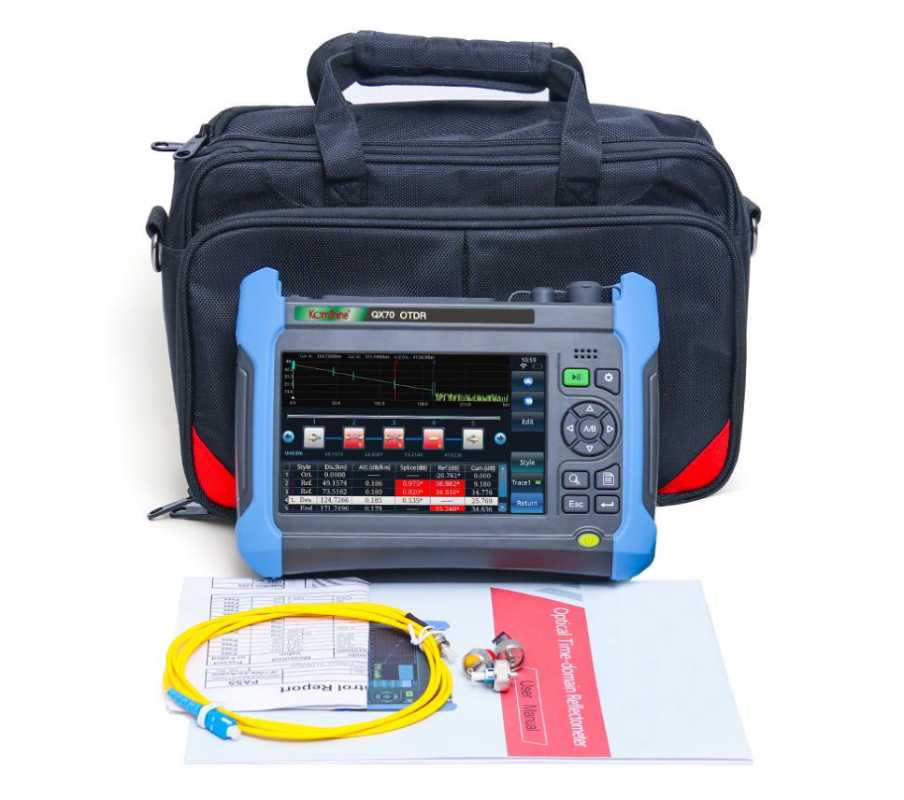 

OPS OTDR with OPM 1310/1550/1625nm 10mw Vfl-Function QX70 Komshine Dead-Event SM Dead-Event