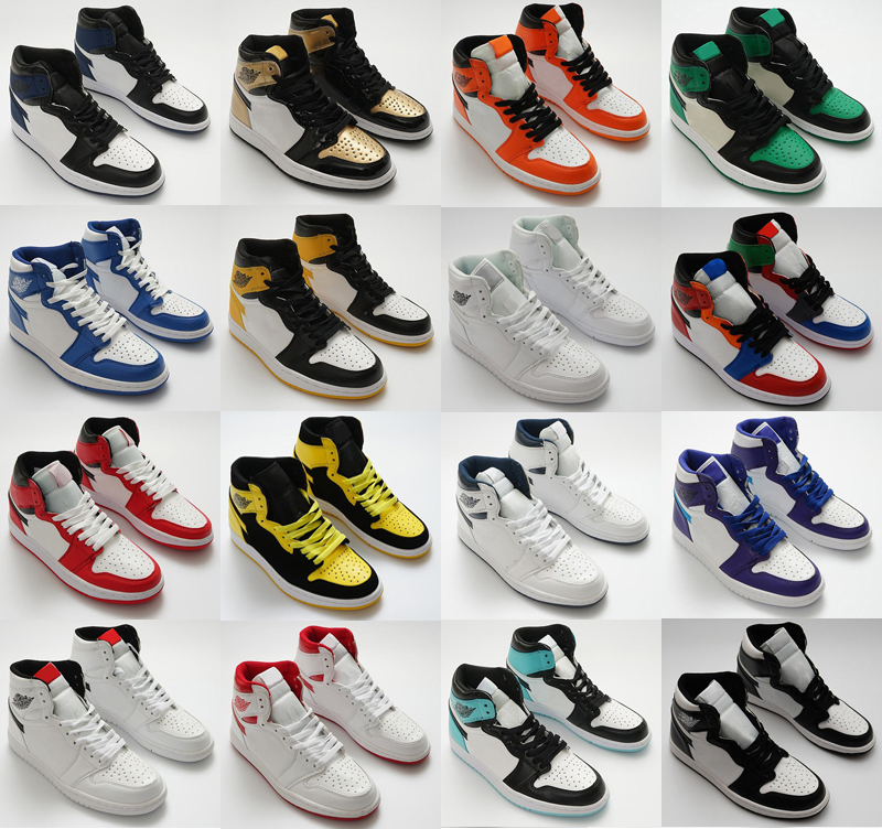 

High Quality 1 High OG Game Royal Basketball Shoes 1s TOP 3 Hyper Royal Banned Gold Toe Chicago Mens Sneakers, As photo 18