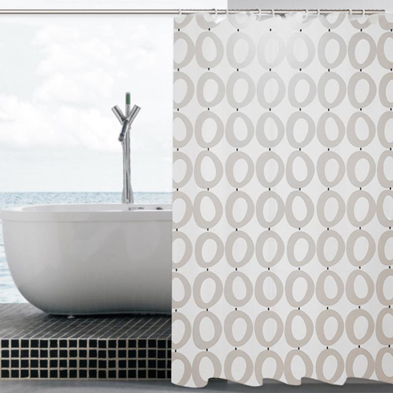 

Simple Waterproof Shower Curtains Decor Endless Mildewproof Peva for bathroom with Hooks Eco-friendly Home Supply