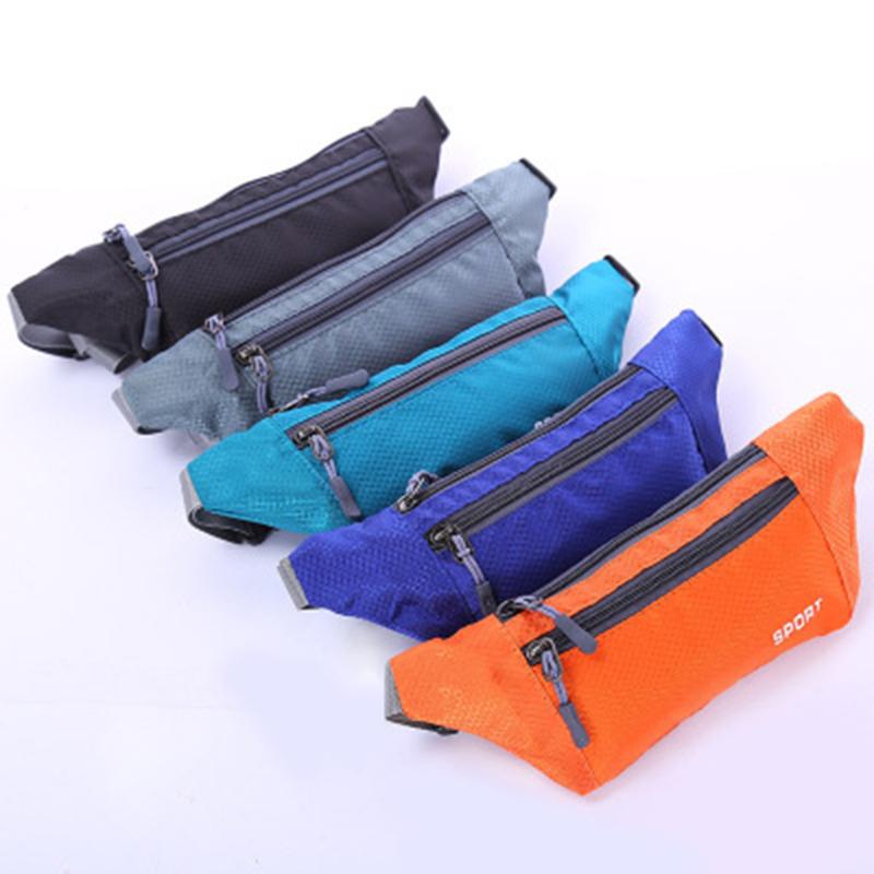 

Waist Bag Handy Travel Sport Money Wallet Pack Belt Zip Pouch Hip Waist Packs New, Black