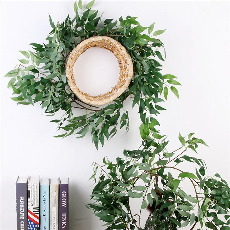 

1pcs 170cm Wedding Ceiling Winding Road Layout Rattan Hotel Window Decoration Artificial Flowers Willow Vine Faux Foliage Wreath