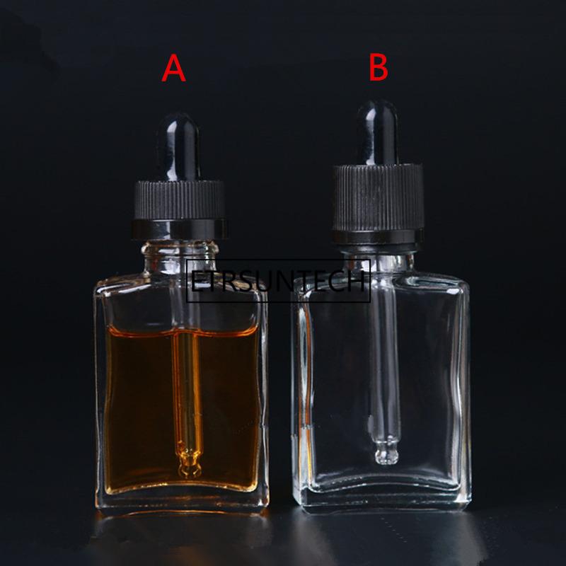 

30ml Empty clear Glass Dropper Bottle Vial Liquid Refillable Containers Package F1528