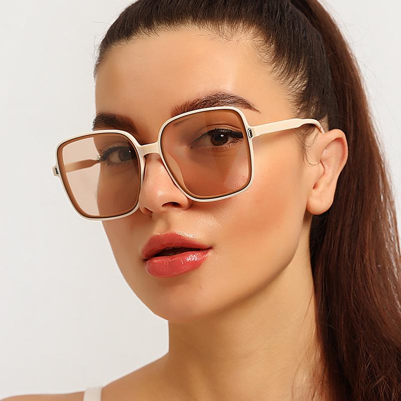 

Sunglasses 2021 Square Retro Women Oversized Sun Glasses Women/men Luxury Vintage Eyeglasses Mirror