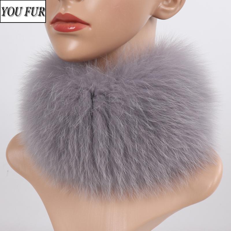 

New Girls Winter Fashion Real Fur Scarf Headband Natural Soft Quality Fur Scarves Lady Knitted Warm Real Muffler