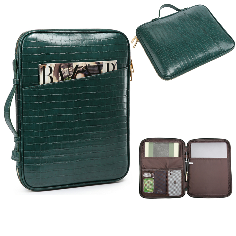 Sacs de concepteurs Porte-documents de crocodile Hommes Business Sac à main Femmes Sacs à bandoulière pour ordinateur portable pour 13 pouces Sac