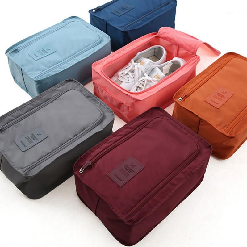 

Convenient Shoe Bags For Travel Nylon 6 Colors Portable Organizer Bags Shoe Sorting Shoes Organizer1