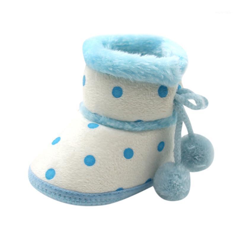 

2020 Soft Booties Snow Boots Newborn Baby Moccasins Shoes Soft Soled Non-slip Crib Toddler Newborn First Walker Warming Shoes 951, Blue