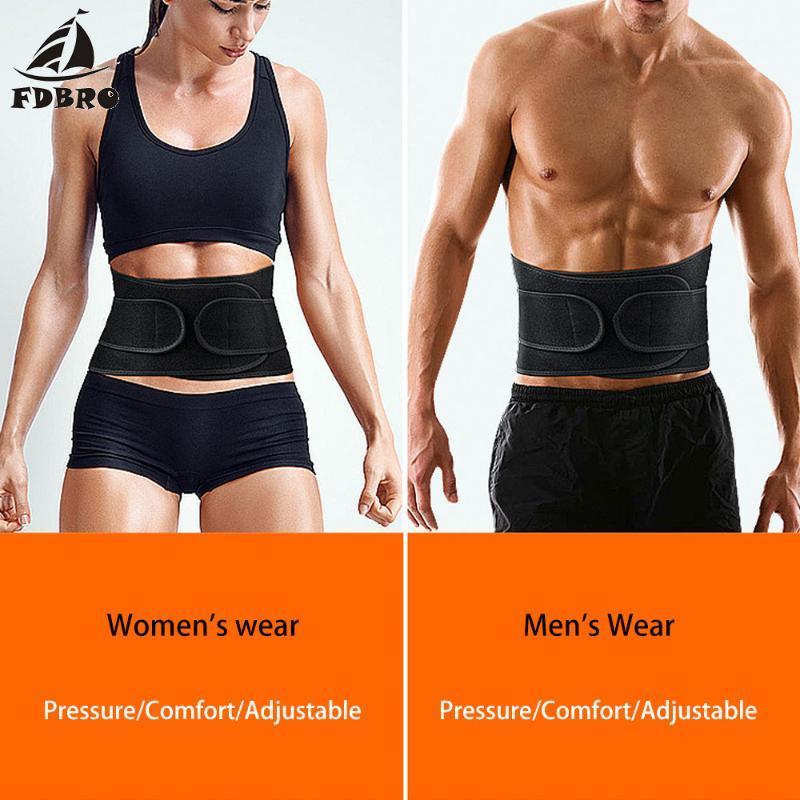 

FDBRO Professional Sports Belts Anti-lumbar Herniation Training for Men and Women Weightlifting Fitness Abdomen Beam Protectors1, Black
