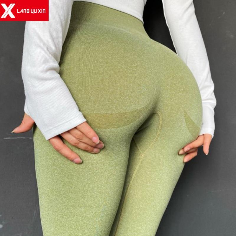 

Women's High Waist Tummy Control Buttery Soft Non-See-Through 4-Way Stretch Leggings Slimming Winter Warm Legging Yoga Pants, Light blue
