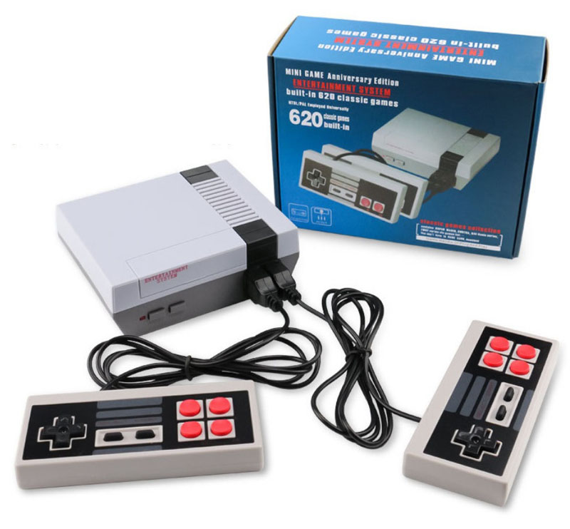 

Hot Selling Mini TV Video Entertainment System 620-in-1 Classic Retro Games Game Console for NES Games Wth Controllers Retail Box Packaging