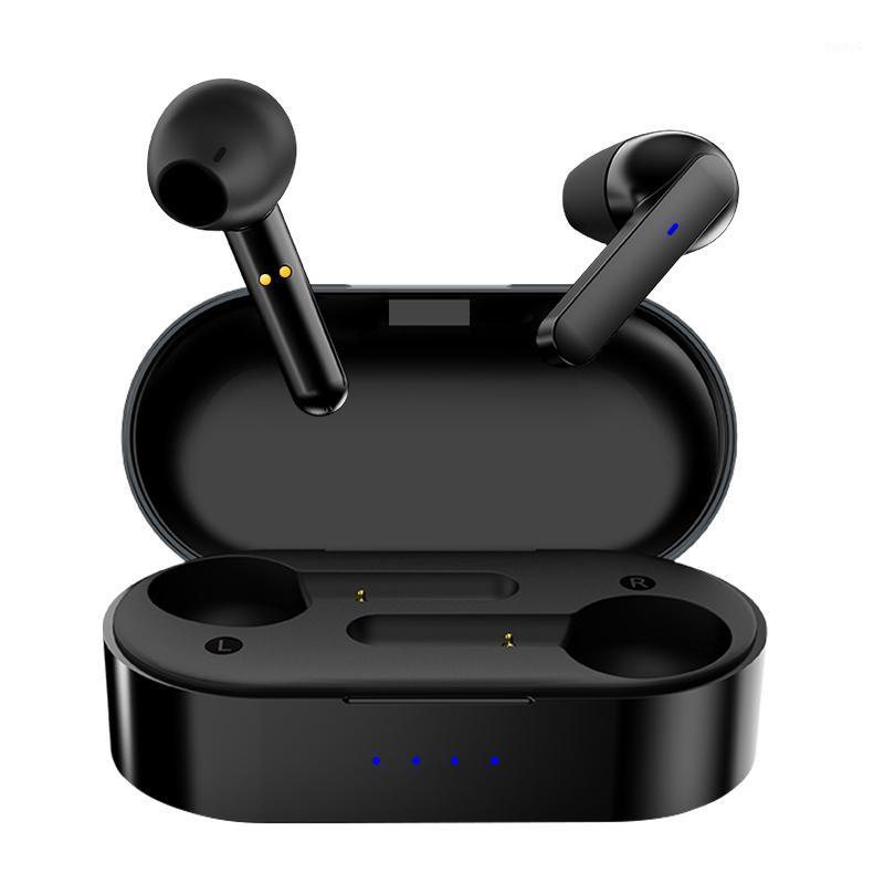 

Bluetooth Earphones with Microphone 5.0 HIFI Mini Noise Cancelling TWS Earbuds Waterproof Wireless Headphones1, Black