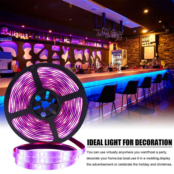 

Fast delivery high quality Plastic 150-LED 12V-5050 RGB IR44 Light Strip Set with IR Remote Controller (White Lamp Plate) free delivery