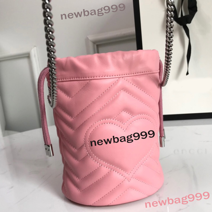 

Luxury Design Mini Shoulder Bucket Bag Women Handbags 2021 Female Genuine Leather Purse Small Crossbody Messenger Hobo Tote Bags, Pink
