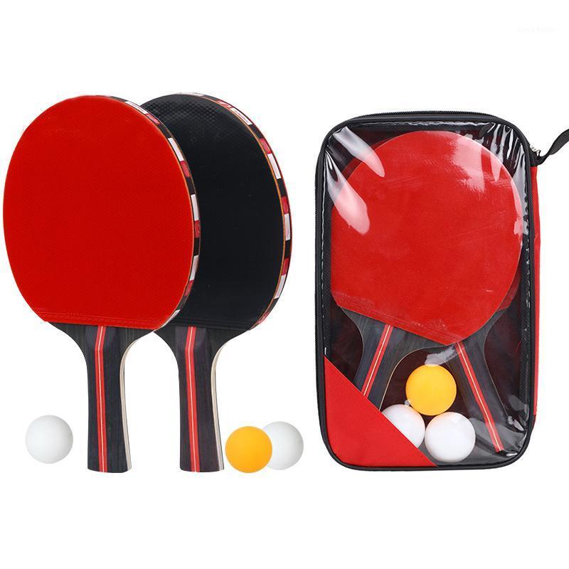 

Pingpong Ball Racket Set 2 Paddles 3 Table Tennis Ball for Training C55K Sale1