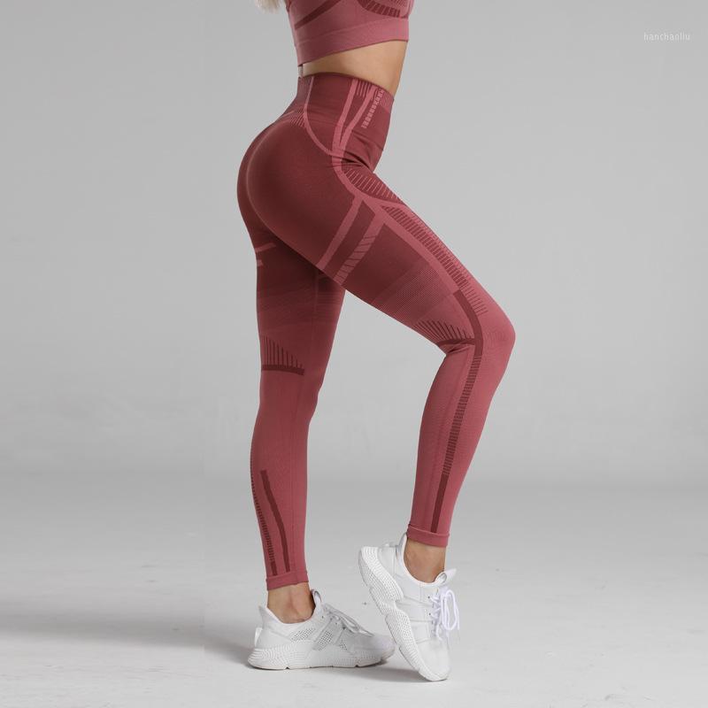 

Women Seamless Yoga Pants Gym Tights High Waist Stretchy Leggings Fitness Clothing Tummy Control Running Sportswear YP0761, Black