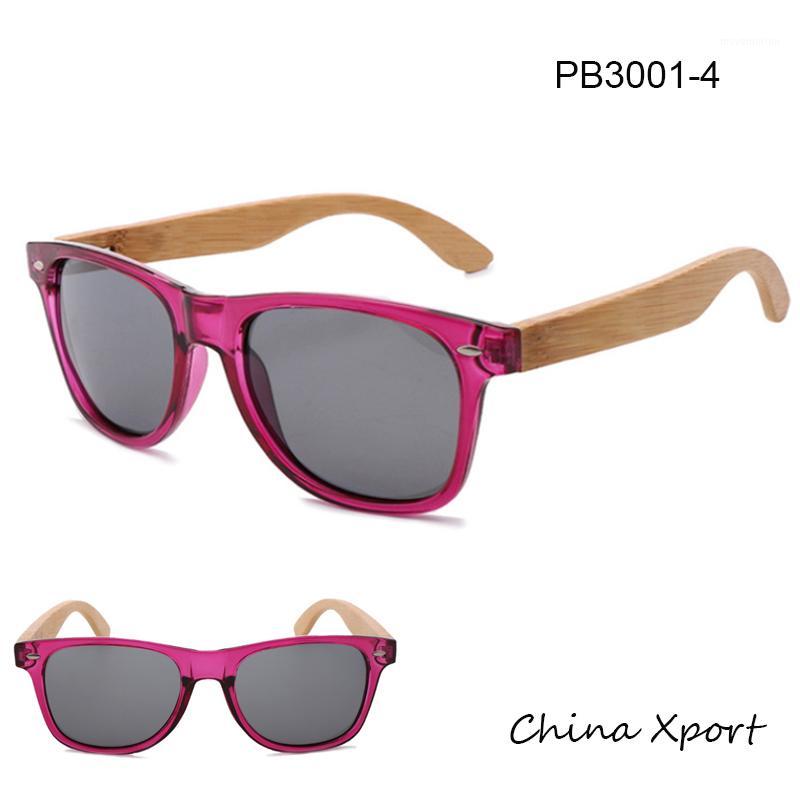 

transparent frame bamboo sunglasses pc frame strong sunshine proof sunglasses polarized UV400 lens unisex1