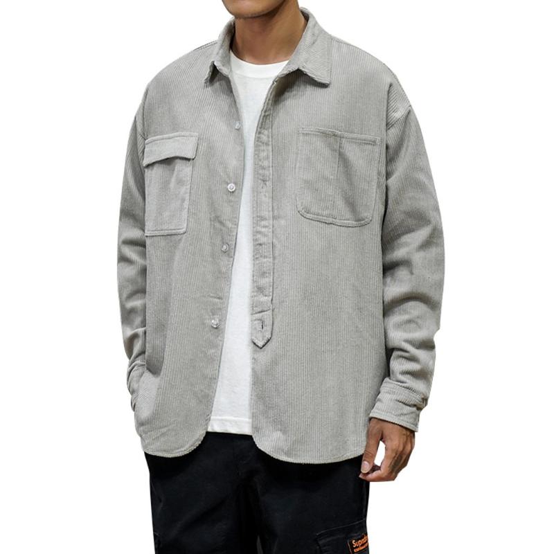 

Simple single-breasted Coat Male Men Solid Color Long Sleeve Warm Quality Good men's Fashion Solid Color Tooling Jacket, Black