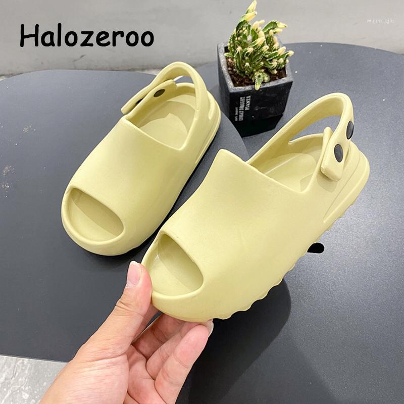 

Autumn Kids EVA Sandals Children Slip On Shoes Baby Girls Black Sandals Boys Fashion Soft Toddler Slides New 20201