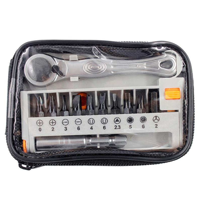 

12pcs/set Mini Ratchet Wrench Adjustable Wrench Ratcheting Screwdriver Bits Set-30