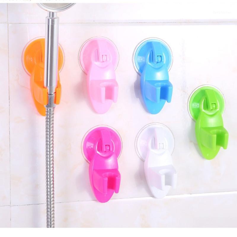 

Adjustable Hand Hold Showering Head Holder Wall Mounted Type Bathroom Suction Cup Plastic Vacuum Wall Mount Multi Color Shower1
