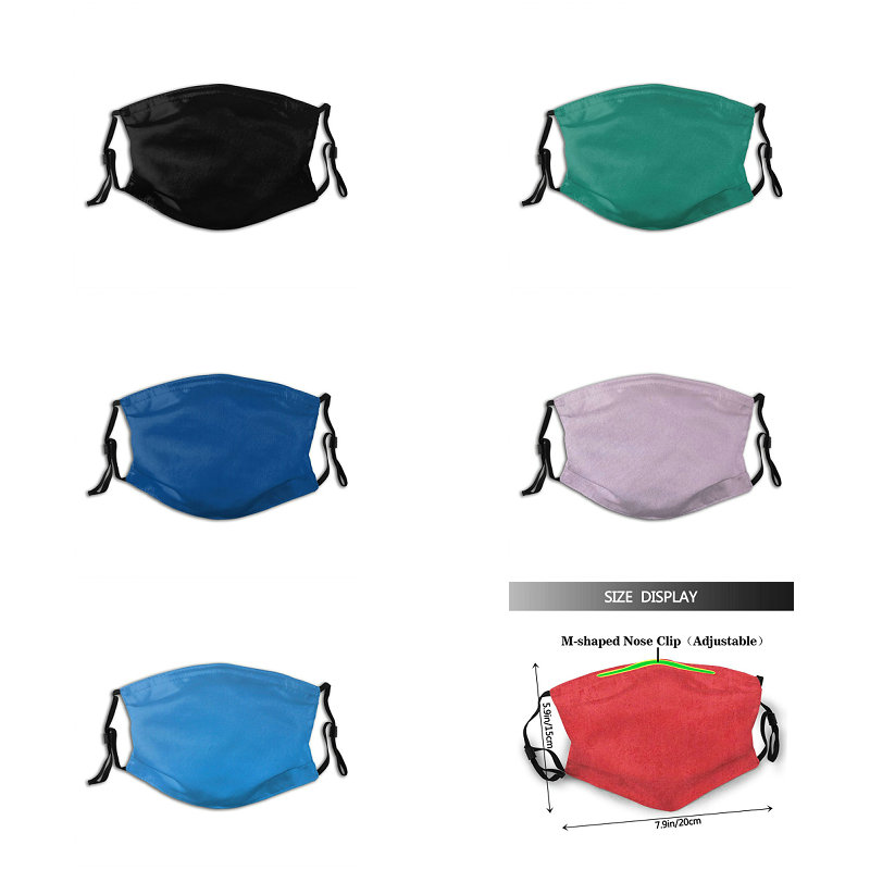 

Various color Activated Carbon Filter Mouth Masks Reusable Adult Dust Mask with Adjustable Ear Loops PM2.5 carbon filters Face Mask washable