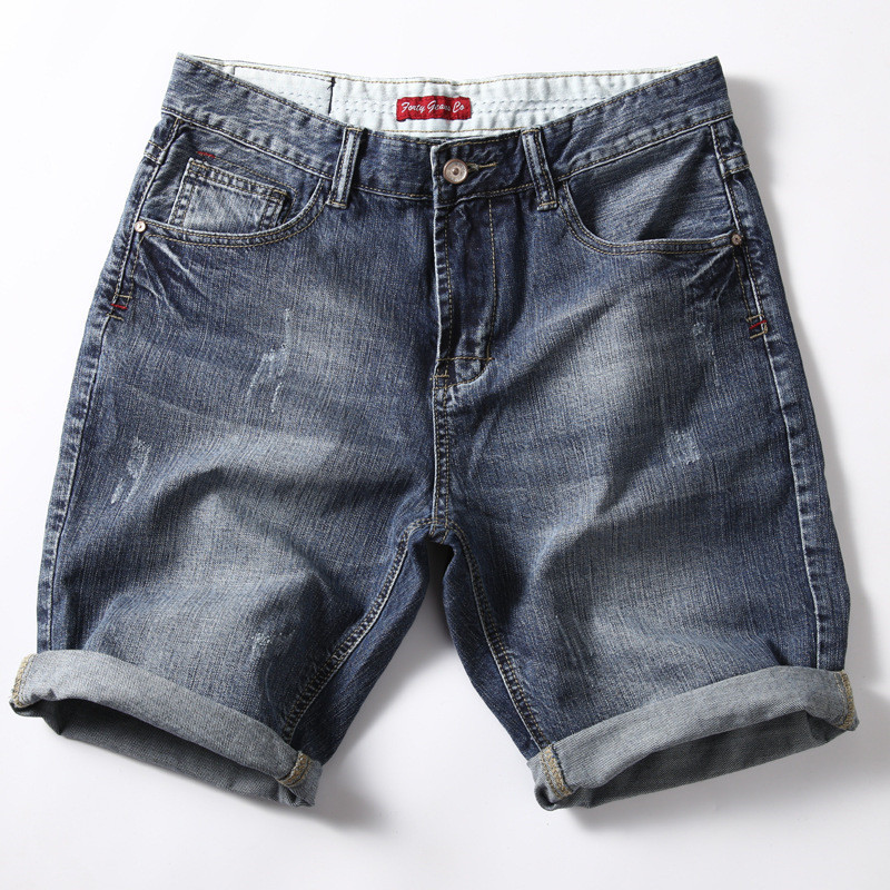 

Large 2020 New Summer Denim Male Shorts Blue Jeans Bigger Size -36 38 40 1iki