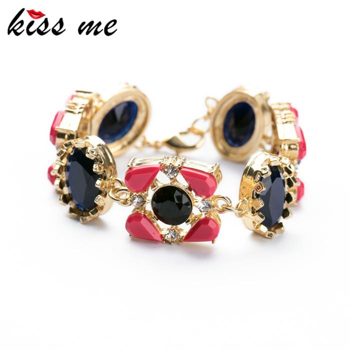 

New Styles 2020 Statement Fashion Women Jewelry Elegant Resin Stone Plant Bangles & Bracelets