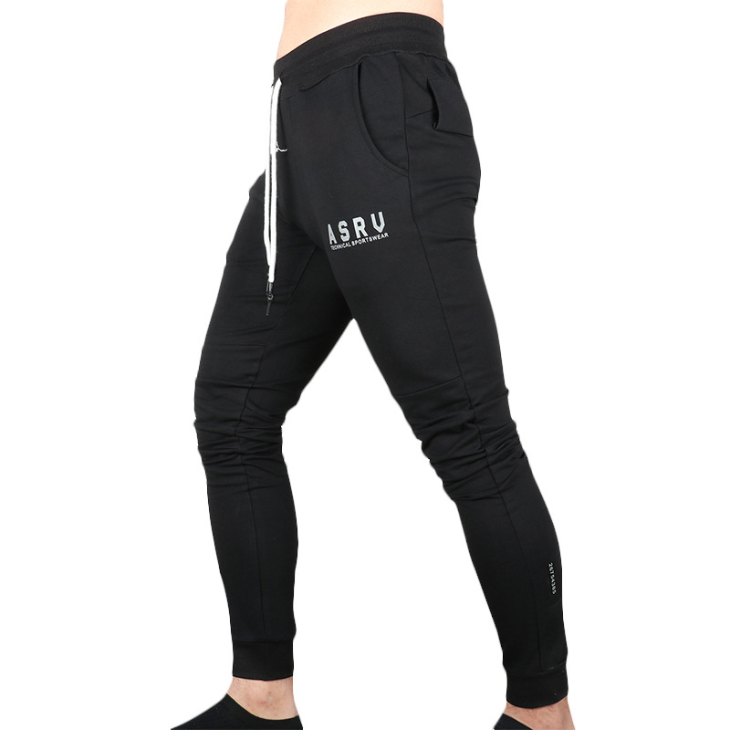 

Joggers Sweatpants Men Cotton Casual Sport Pants Gyms Fitness Workout Sportswear Training Running Trousers Crossfit Track Pants, Black