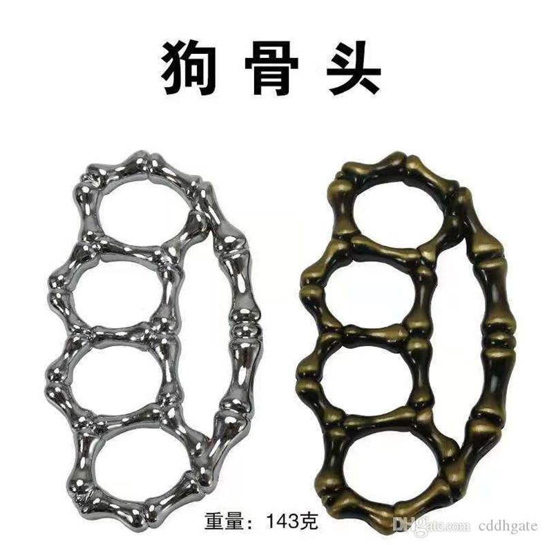 

Double finger / four finger metal adult general self-defense equipment finger Tiger color random785