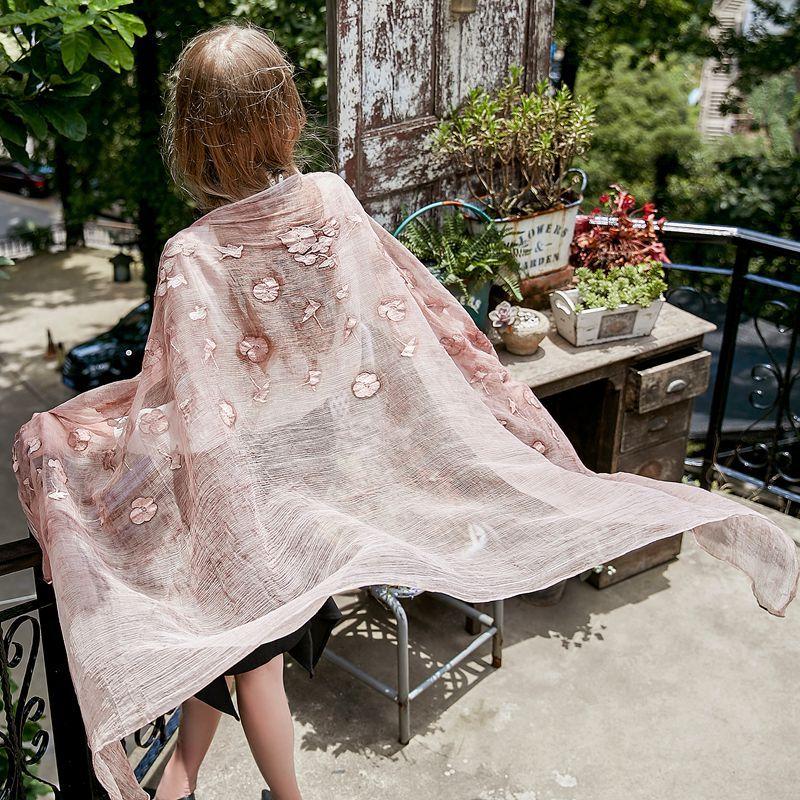 

Scarves Silk Embroidered Ladies Scarf Shawl Of Fund 2021 Autumn Winters Is 1811