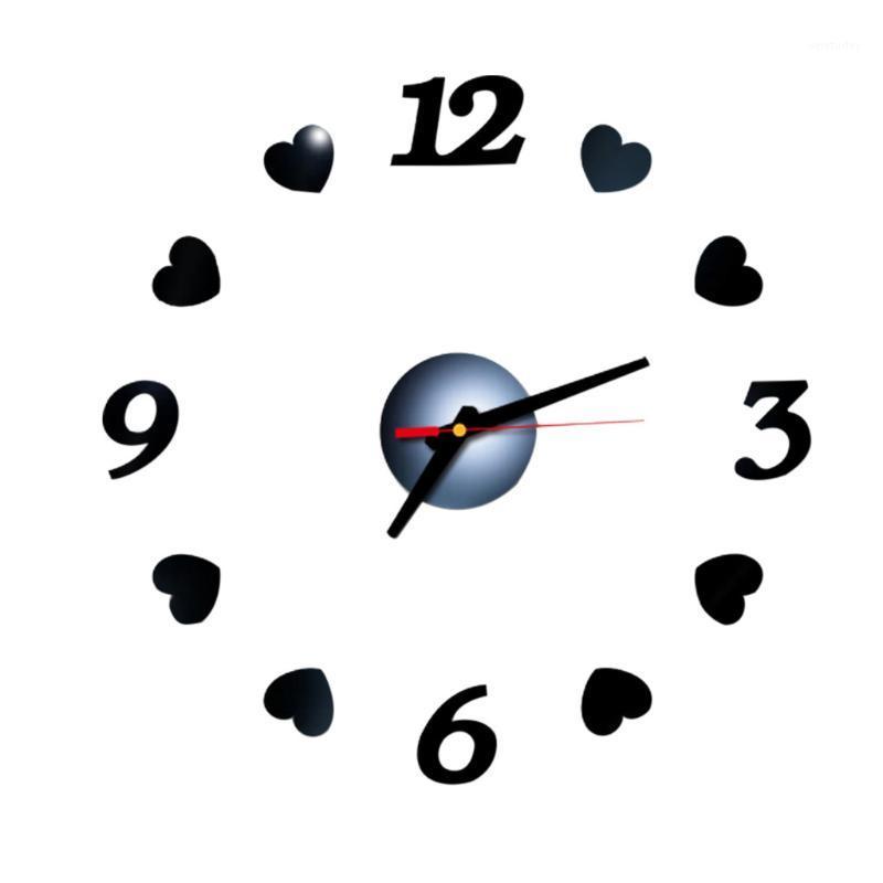 

Aimecor DIY Wall Clock Wall Srickers 3D Mirror Surface Sticker Sticker Clock Home Office Living Room Decor Mural Decals1