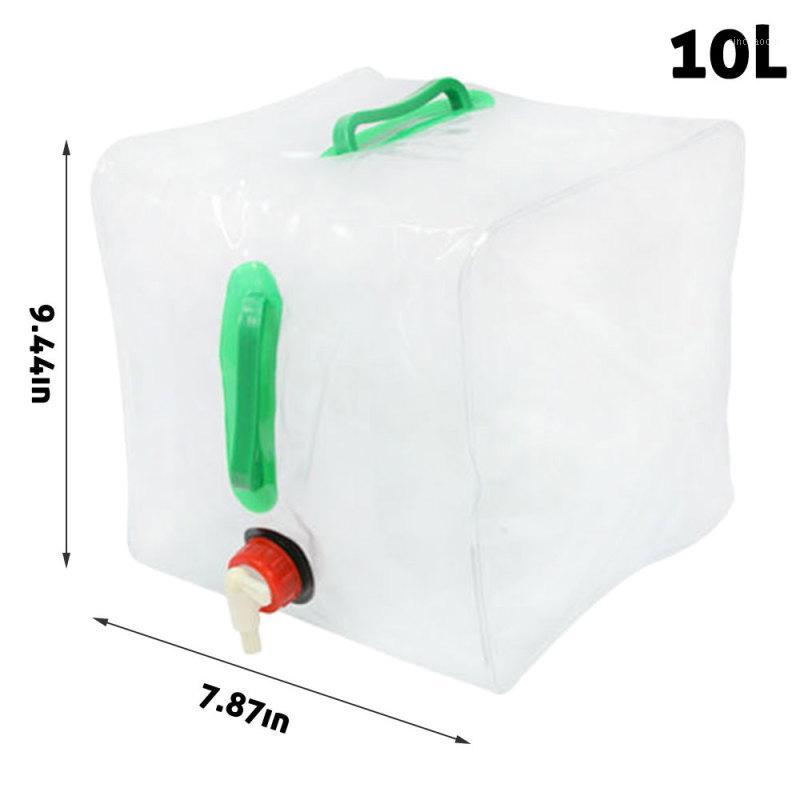 

10L PVC Outdoor Folding Drinking Water Bag Storage Car Water Carrier Container Camping Hiking Picnic Bag Hydration Pack1, 10l-b