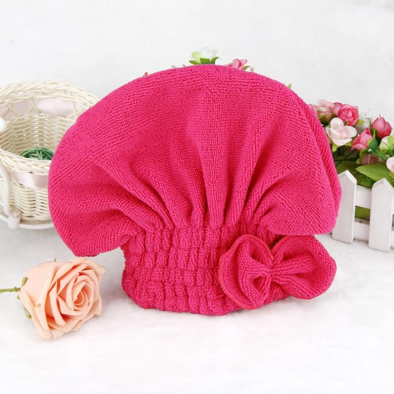 

1PC Bathroom Accessories Microfiber Shower Cap Turban Towel Elastic Band Hat Bath Cap Cute Shower Hats