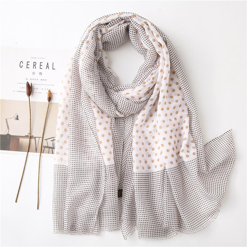 

Scarves Polka Dot Scarf Soft Women Long Shawl Print Design And Shawls Muslim Hijabs1
