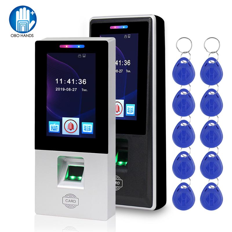 

4.3inch Biometric Fingerprint Access Control System Electronic Time Clock Attendance Machine with Touch Screen Panel
