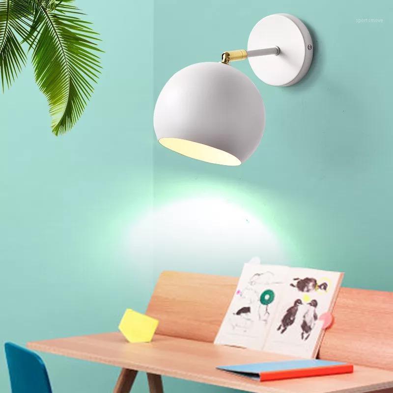 

LED European style simple indoor lighting home study restaurant loft children's bedroom bedside stairs bathroom wall lamp1