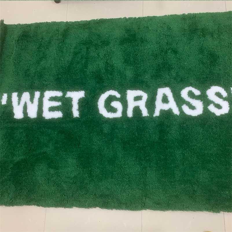 

Home WET GRASS Rug Green Carpet Trend Home Plush Floor Furnishings Trendy Ki x vg Joint MaRkeRAd Plush Floor Mat Parlor Bedroom 220117, Print style