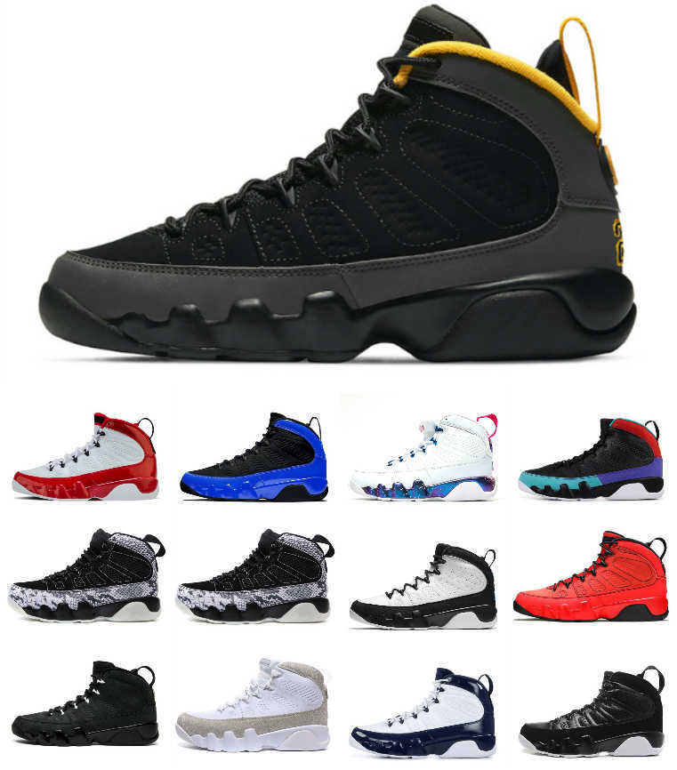 

Jumpman Mens 9 OG Basketball Shoes 9s Change The World Bred Racer Pearl Blue Snakeskin White Pink University Gold Silver Glitter Barons Men, Bubble package bag