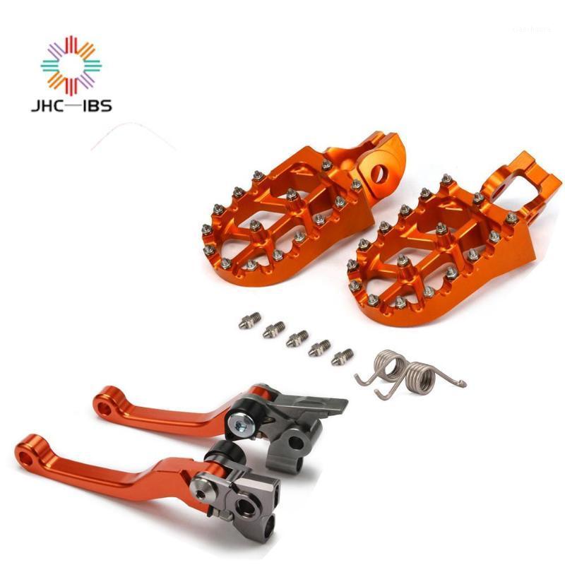 

For 125 150 250 300 350 450 500 SX XCW XCF SXF XC EXCF Motorcycle CNC Footrest Footpeg Foot Pegs Brake Clutch Lever Sets1