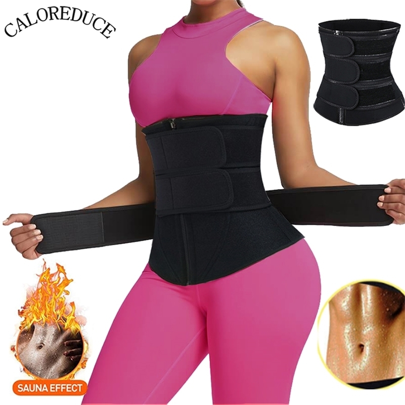 

Waist Trainer Belt Trimmer Corset for Women Weight Loss Body Shaper Neoprene Sweat Cincher Shapewear Slimmer Sauna Tummy Control LJ201211, Black 1